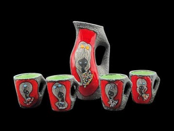 Ceramica Titano San Marino - Kruik (5) - Effetto Lava -