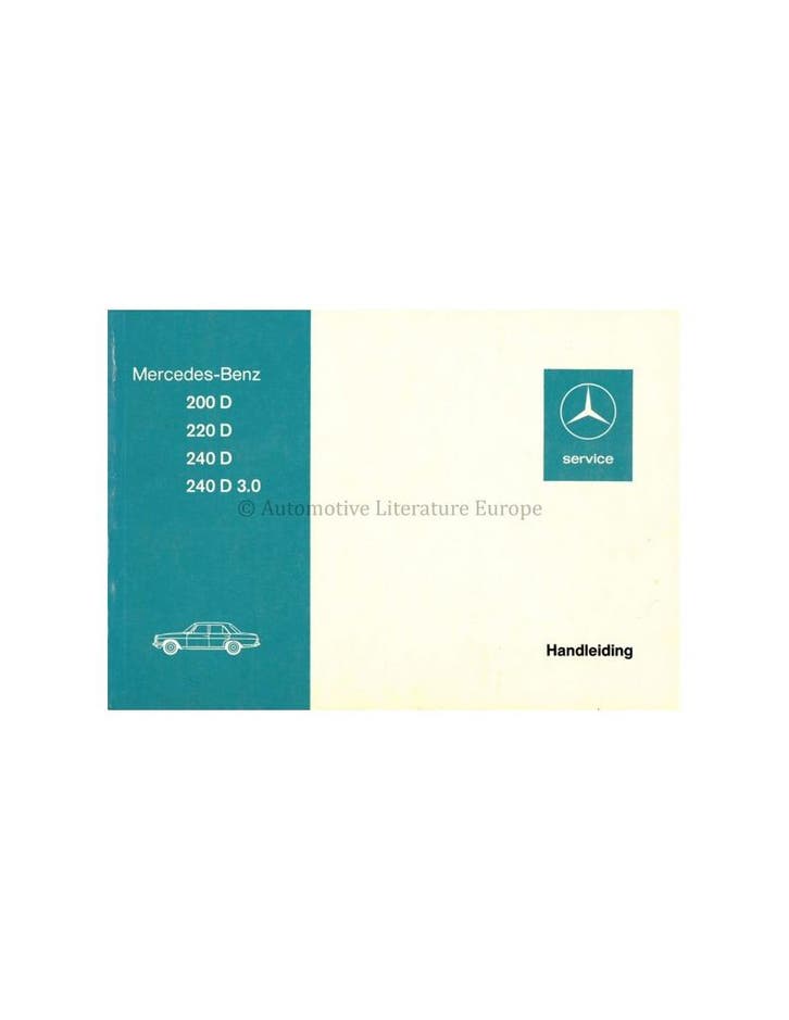 1975 MERCEDES BENZ E KLASSE INSTRUCTIEBOEKJE NEDERLANDS, Auto diversen, Handleidingen en Instructieboekjes
