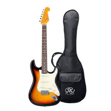 SX SST62 Retro Series ST-Style Elektrische Gitaar Sunburst, Ophalen of Verzenden, Nieuw