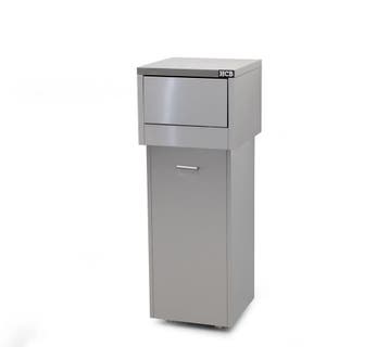 HCB Prullenbak - verrijdbaar - 130 liter - RVS, Verzenden, Nieuw in verpakking, Overige typen