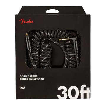 Fender Deluxe Coil kabel 9m zwart tweed, Verzenden, Nieuw