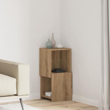 vidaXL Hoekkast 30,5x30x65cm Bewerkt hout Artisan Eiken, Verzenden, Nieuw