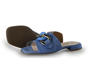 Gabor Muiltjes in maat 38 Blauw, Overige typen, Gabor, Zo goed als nieuw, Verzenden