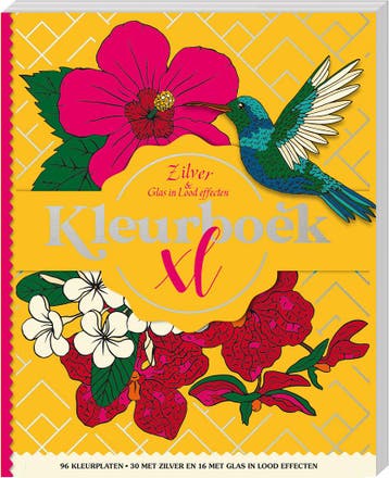 Kleurboek Xl - Zilver & Glas In Lood Effecten |  | Nieuw, Boeken, Ophalen of Verzenden, Nieuw