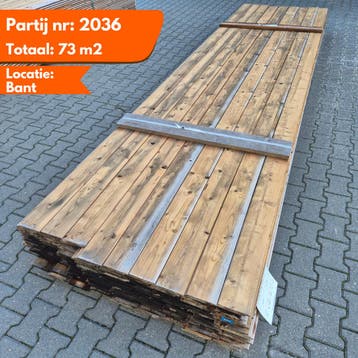 Thermo Vuren Halfhouts Rabat 4500x140-130x18 mm, Ophalen of Verzenden, Nieuw