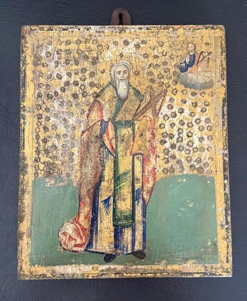 Icoon - Sint Charalambos - Hout