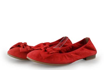 Tamaris Ballerinas in maat 42 Rood, Kleding | Dames, Schoenen, Tamaris, Verzenden, Ballerina's, Gedragen