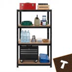 Bigstren Compact opbergrek 150 cm hoog in zwart, 75 cm br..., Ophalen of Verzenden, Nieuw