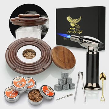 Cocktail Smoker Kit: Rook Aroma met Brandertje, Houtchips &, Verzenden, Nieuw