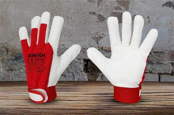 ARARAT leren werkhandschoenen 12 paar maat 8/ M, Nieuw