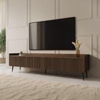 Tv-meubel eiken 180cm donker | nieuw | gratis bezorging, Huis en Inrichting, Verzenden, 150 tot 200 cm, Nieuw, Minder dan 100 cm
