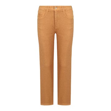 Patrizia Pepe • bruine jeans met steentjes • 29, Patrizia Pepe, Verzenden, Nieuw