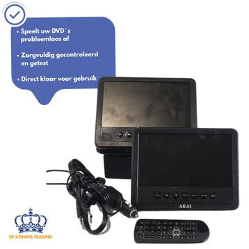 Akai ACVDS738T | Portable DVD Speler | Draagbare DVD Speler, Gebruikt, Verzenden, Draagbaar, Overige merken