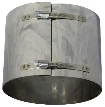 Brede Klemband Rvs Tbv. Flexibel 150 Mm, Nieuw