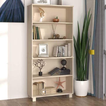 vidaXL buffetkast HAMAR massief grenenhout honingbruin, Minder dan 50 cm, Verzenden, Nieuw, Minder dan 100 cm