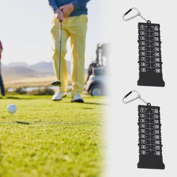 18 Holes Golf Score Teller met Sleutelhanger - Houd Uw Slage, Verzenden, Nieuw