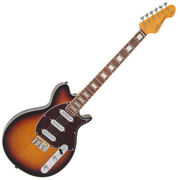 Vintage Revo VRV800 Sunburst b-stock, Ophalen of Verzenden, Zo goed als nieuw, Solid body, Overige merken