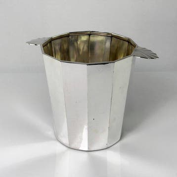 Christofle - Champagne koeler - geometrische lijnen -