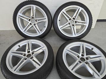 Audi A5 18 inch winterbanden S line velgen 5x112, 18 inch, 245 mm, Banden en Velgen, Nieuw