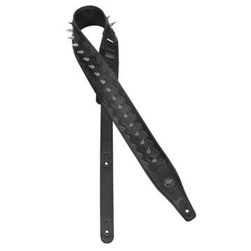Gaucho GST-653-BK gitaarriem, topkwaliteit leder, zwart, met, Muziek en Instrumenten, Instrumenten | Toebehoren, Ophalen of Verzenden