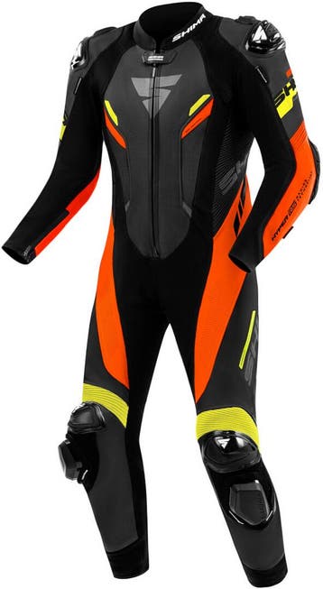 SHIMA Hyper RS Perforated Zwart Rood Geel 1-Delig Motorpak, Nieuw met kaartje, SHIMA, Overall, Heren