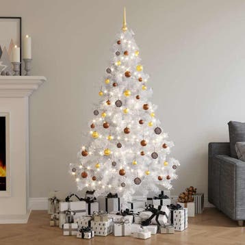 vidaXL Kunstkerstboom met verlichting en kerstballen 620, Verzenden, Nieuw