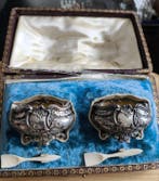 Unknown - Unknown - Zoutvat (2) - Louis XV - Zilver, Antiek en Kunst