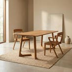 Tara eettafel – massief teak – 25% Actie,  Modern / Minimalistisch / Scandinavisch, Teakhout, Nieuw, Vijf personen of meer