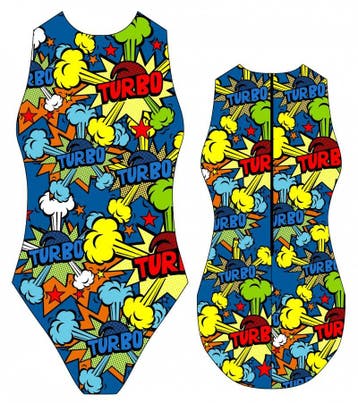 Special Made Turbo Waterpolo badpak Pop Turbo, Nieuw