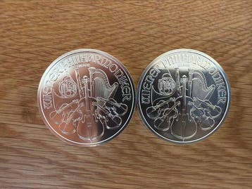 Oostenrijk. 1,50 Euro 2012, Wiener Philharmoniker, 2 x 1 Oz, Postzegels en Munten