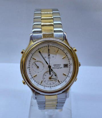 Seiko - Cronograph Alarm - Zonder minimumprijs - 7T32 6A50 -