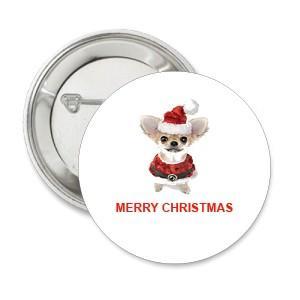 Button of magneet Winterfun Merry Christmas & Happy New Year, Verzenden, Nieuw