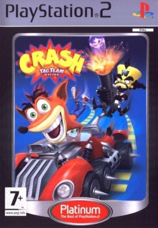 Playstation 2 Crash Tag Team Racing, Spelcomputers en Games, Games | Sony PlayStation 2, Zo goed als nieuw, Verzenden