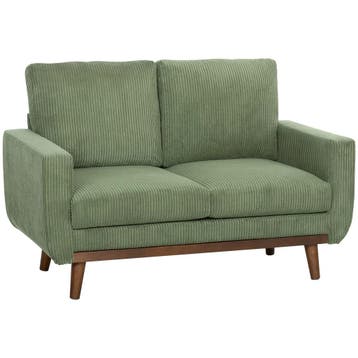 2-zitsbank, 134 Cm Corduroy Bank Met Pocketveren, Dikke Rugl, Verzenden, Nieuw