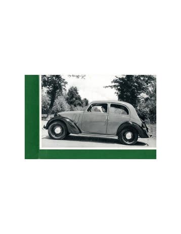 1938 FIAT BALILLA BROCHURE NEDERLANDS, Nieuw, Author