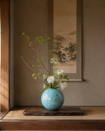 Ikebana vaas - Keramiek - Japan - Yaegasumi (Zonder