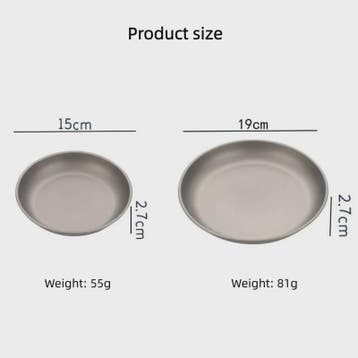 Lichtgewicht Titanium Camping Bord – Perfect voor Outdoor, P, Huis en Inrichting, Keuken | Servies, Verzenden, Nieuw
