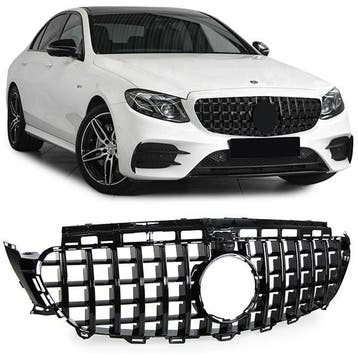 Grill Mercedes Benz E-Class W213 S213 C238 (2016+) Zwart, Ophalen of Verzenden, Nieuw