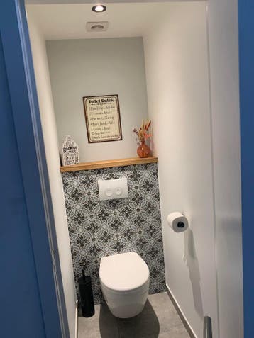 Houten wc/toiletplank - 4cm dik eiken - Rechte afwerking, Verzenden, Nieuw