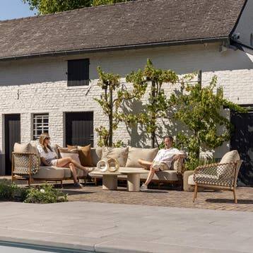 Martinique modulaire hoek loungeset 3 delig amber 4 Seasons, Tuin en Terras, Tuinsets en Loungesets, Ophalen of Verzenden, Nieuw