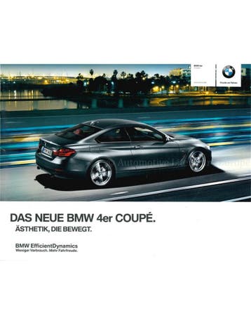 2013 BMW 4 SERIE COUPE BROCHURE DUITS, Nieuw, BMW, Author
