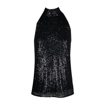Marc Aurel • zwarte haltertop • 36, Kleding | Dames, Marc Aurel, Verzenden, Zwart, Nieuw