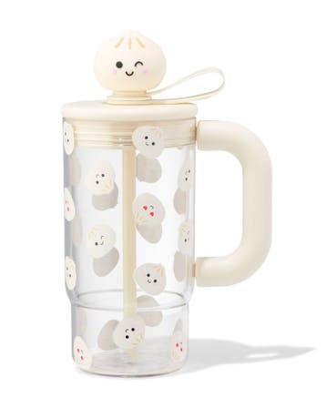 HEMA Drinkbeker 720ml met rietje dumpling, Verzenden, Nieuw
