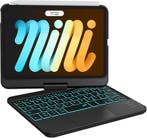 Toetsenbordhoes iPad Mini 6 Zwart | 360 Draaibaar | Retou..., Computers en Software, Apple iPads, Zwart, 8 inch, Nieuw, Ophalen of Verzenden