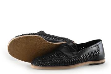 Manfield Loafers in maat 43 Zwart, Loafers, Manfield, Verzenden, Zwart