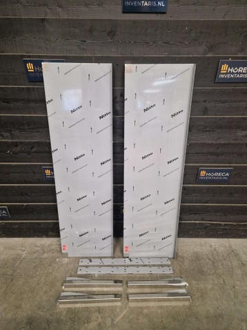 Wandschap | dubbel | RVS | 140 cm | horeca, Gebruikt, RVS Meubilair