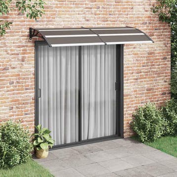vidaXL Deurluifel 240x100 cm PC zwart, Tuin en Terras, Zonneschermen, Verzenden, Nieuw