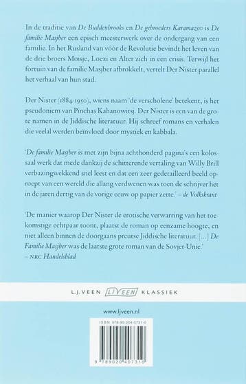 De familie Masjber / L.J. Veen klassiek 9789020407310, Verzenden, Gelezen, Der Nister