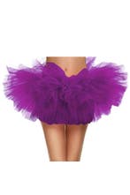 Korte Tutu Paars Tule Rokje XS S M Paarse Petticoat Rok Dame, Ophalen of Verzenden, Nieuw, Carnaval