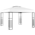 vidaXL Tuinpaviljoen 3x3 m wit, Tuin en Terras, Partytenten, Verzenden, Nieuw